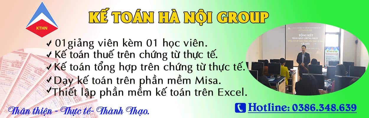 Lớp học kế toán thực hành tại Hà Nội