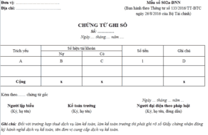 Mẫu Chứng Từ Ghi Sổ Và Cách Lập Theo Thông Tư 133/2016/Tt-Btc - Kế Toán Hà  Nội Group