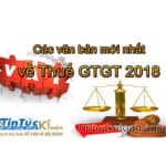 Các văn bản mới nhất về thuế GTGT