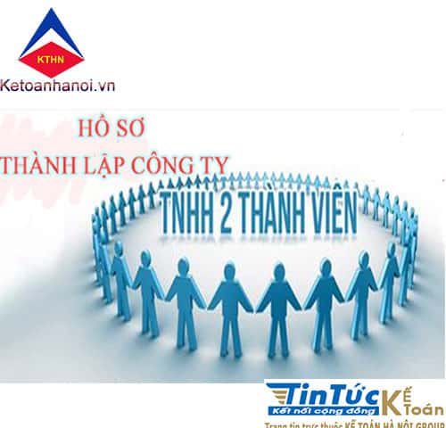 Hồ sơ thành lập công ty TNHH 2TV trở lên