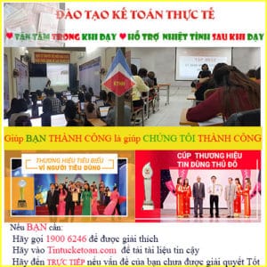 Trung tâm dạy kế toán thực tế tại Tiên Du