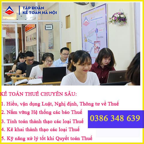 Trung tâm đào tạo kế toán thuế tại Yên Phong
