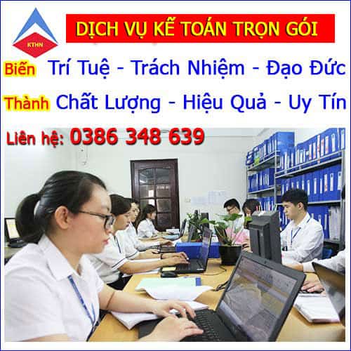 Dịch vụ kế toán thuế trọn gói tại Từ Sơn Bắc Ninh giá rẻ uy tín