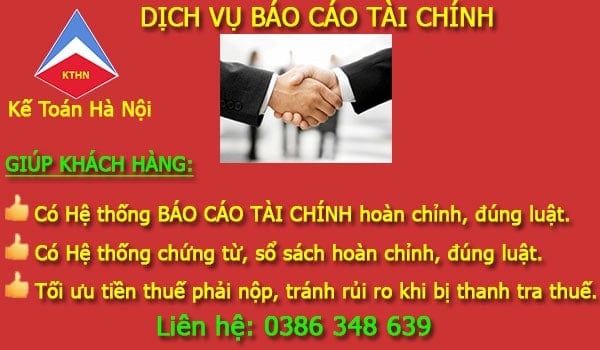 Nhận làm báo cáo tài chính tại Nam Sơn Bắc Ninh 