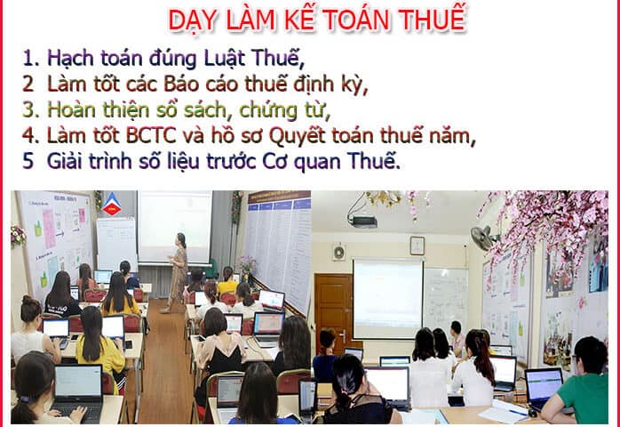 Lớp học kế toán thuế tại Yên Phong chất lượng cao