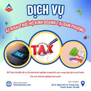 dịch vụ kê khai thuế hộ kinh doanh tại Đan Phượng