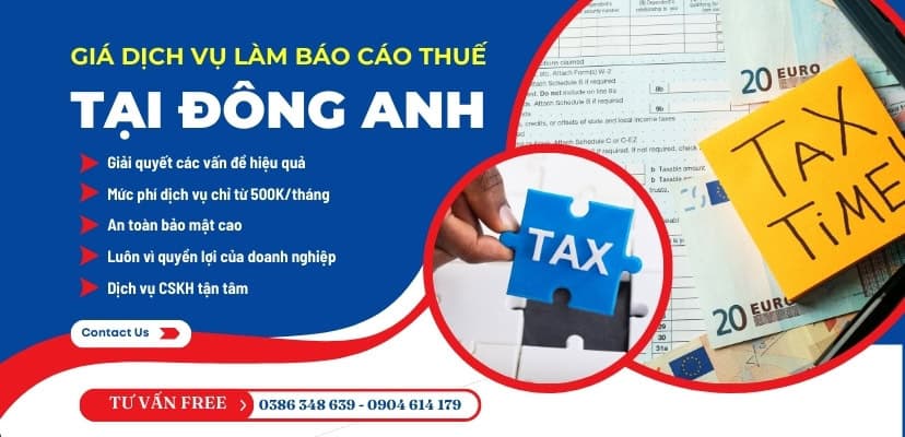 Giá dịch vụ làm báo cáo thuế tại Đông Anh 